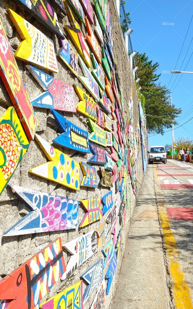 Street Art Gamcheon Culture Village in Busan