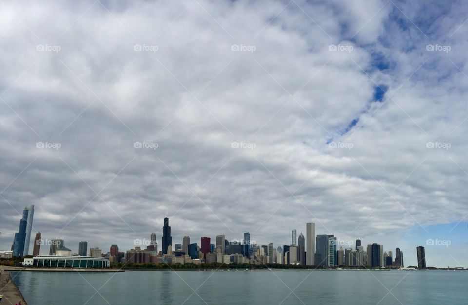 Panoramic of Chicago Waterfront 