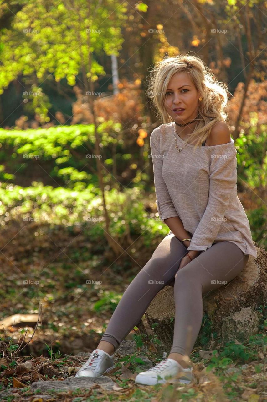 Nature, Fall, Outdoors, Girl, Woman