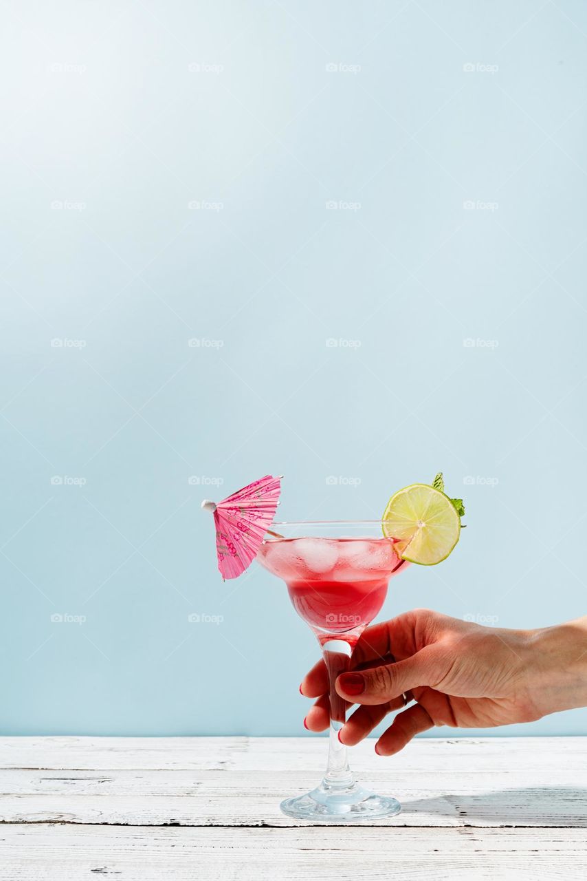 bright summer cocktail