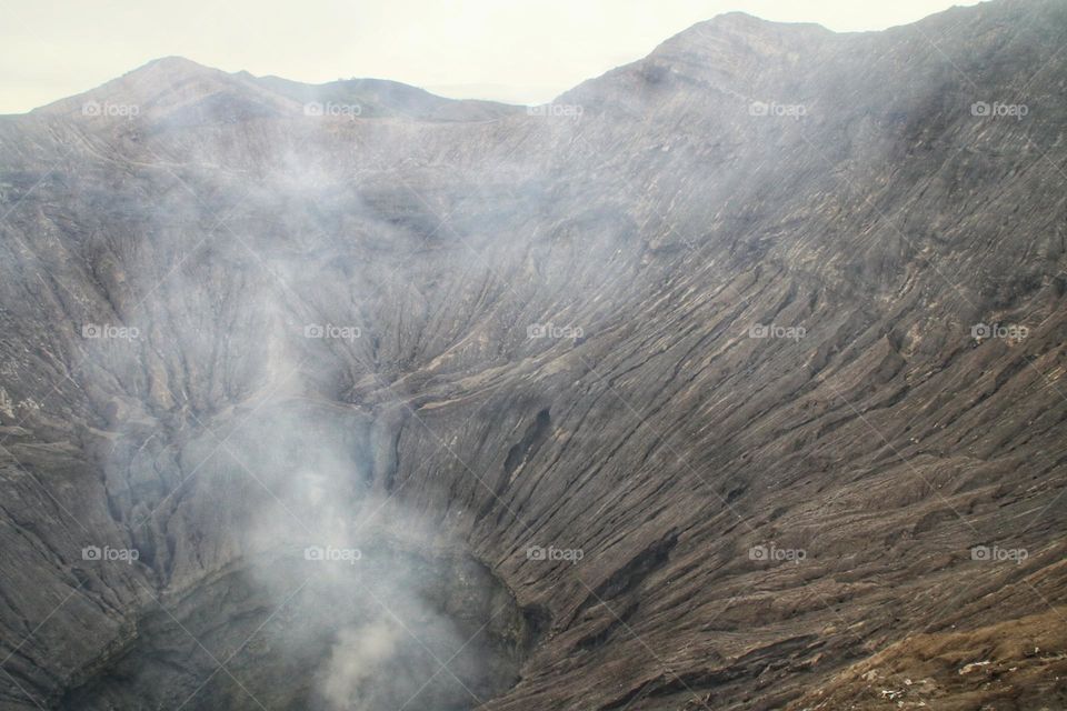 crater of Bromo mountain