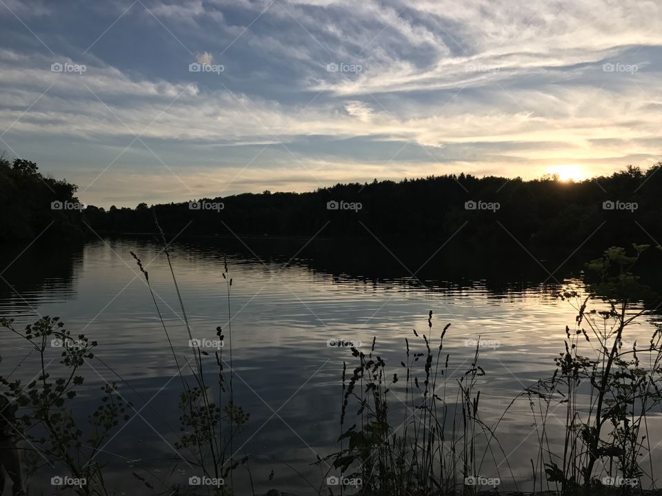 Sunset on Peters Lake