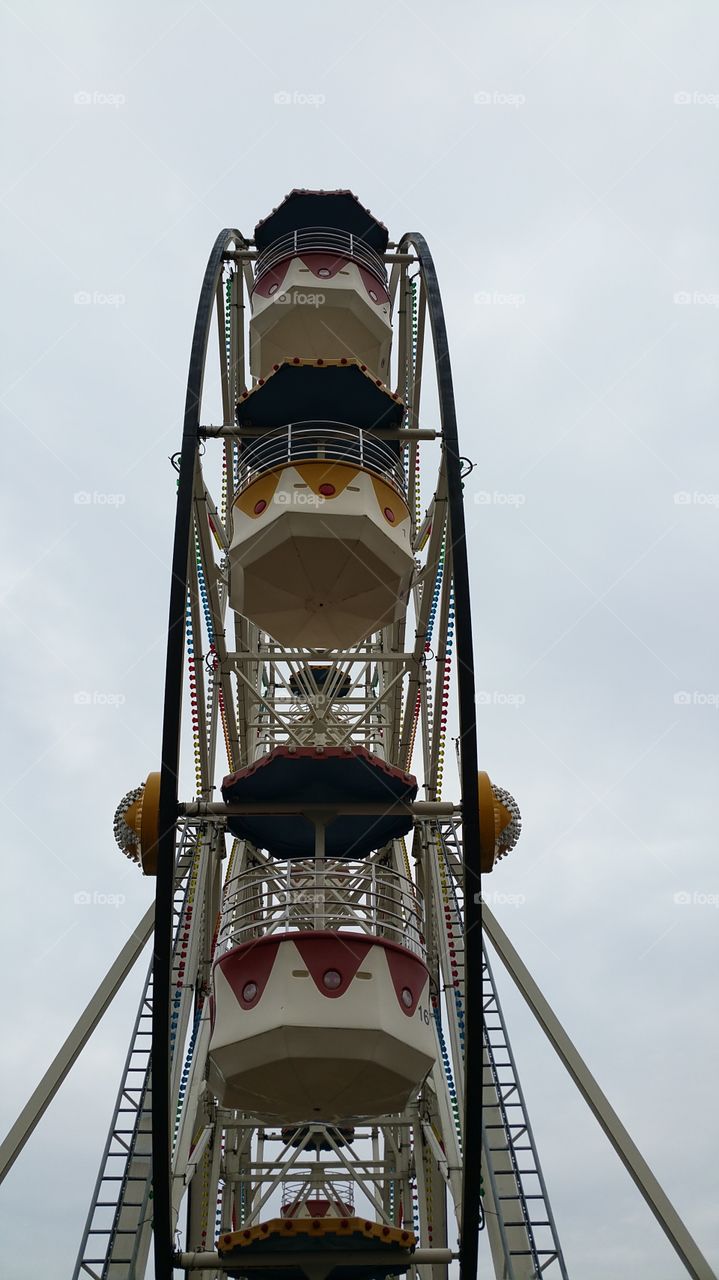 Low angle view of ferris wheel