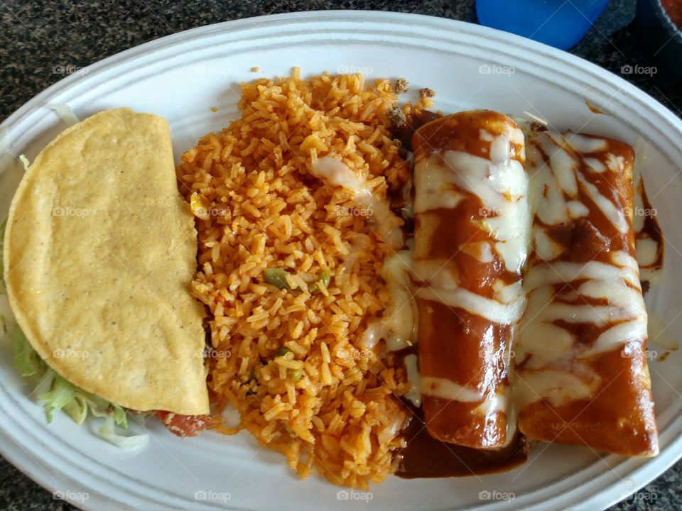 Taco & enchilada