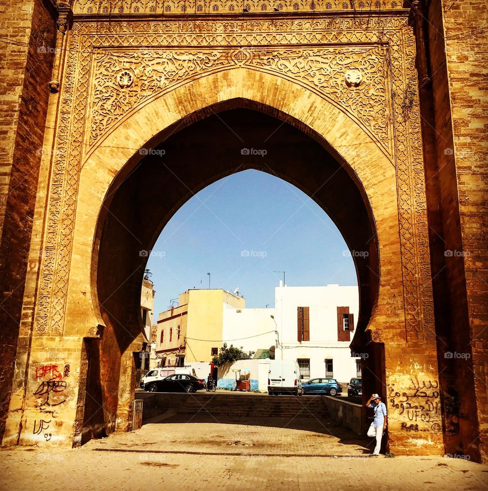 gateway to the city of Salé, Morocco