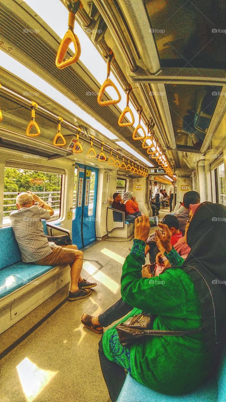 LRT Passenger in Palembang
