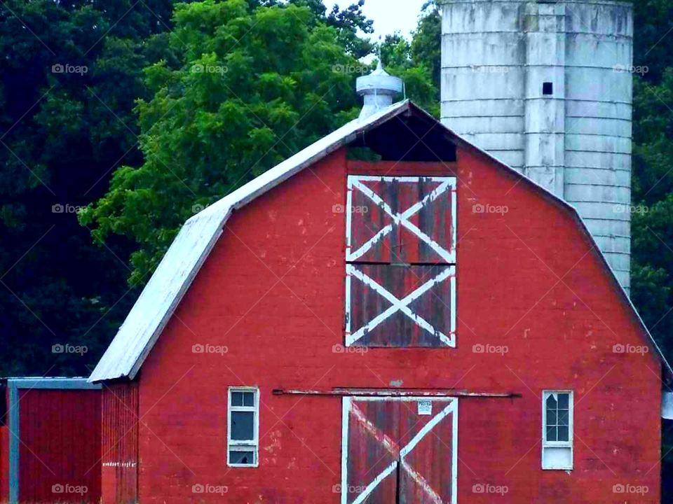 Just an old red barn