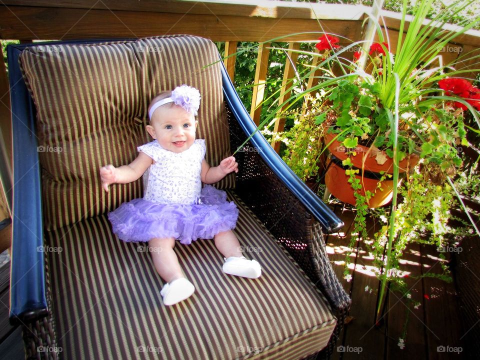 Spring baby . My niece, Mila