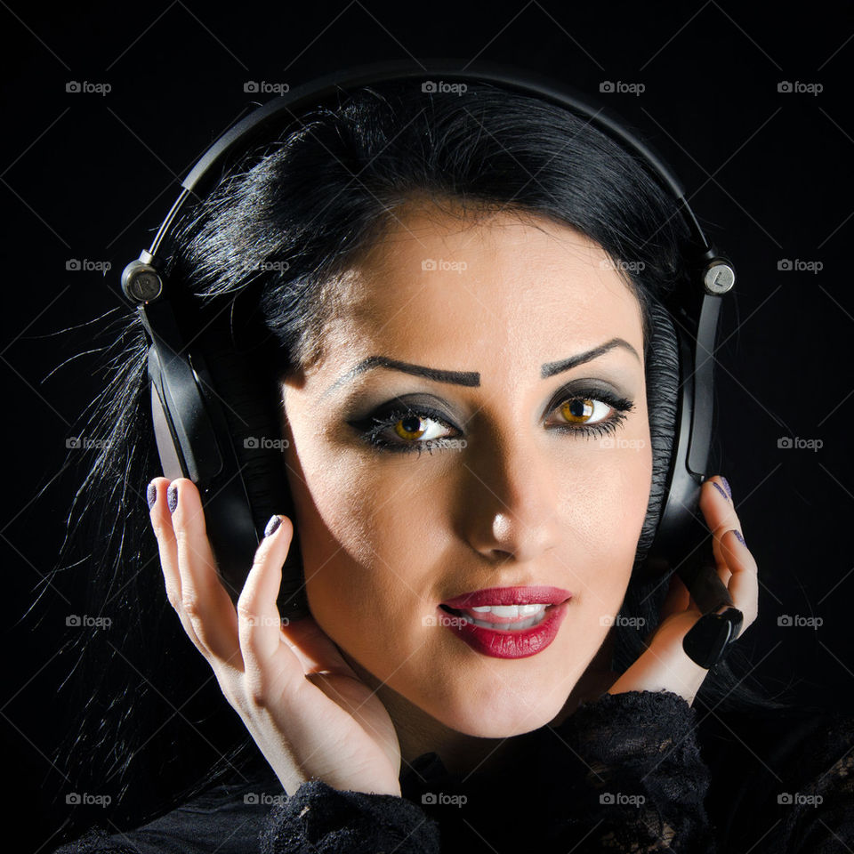 Girl With Headset
