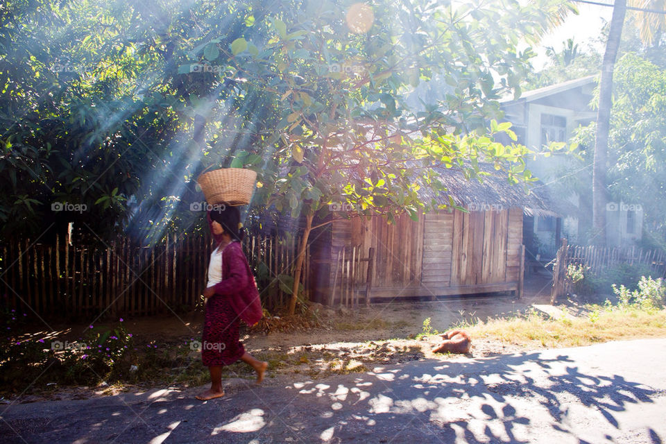 Early morning in Burma