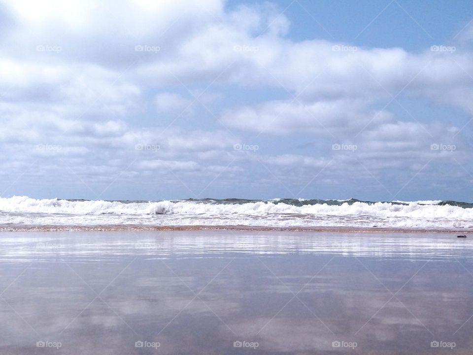 Beach and reflection in the water