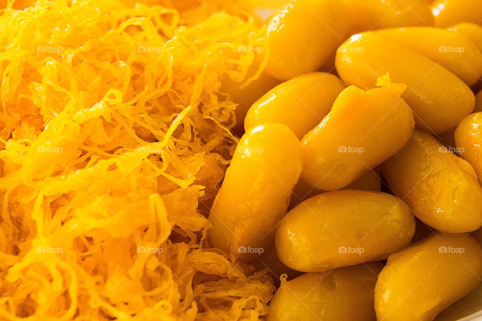 Thai Dessert Golden Threads Bean Paste 