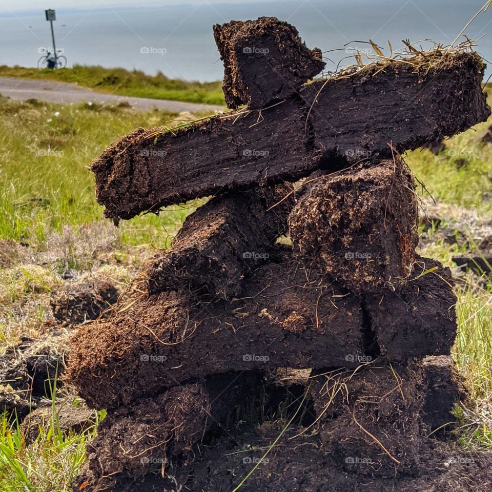 peat turf scotland highlands bog
