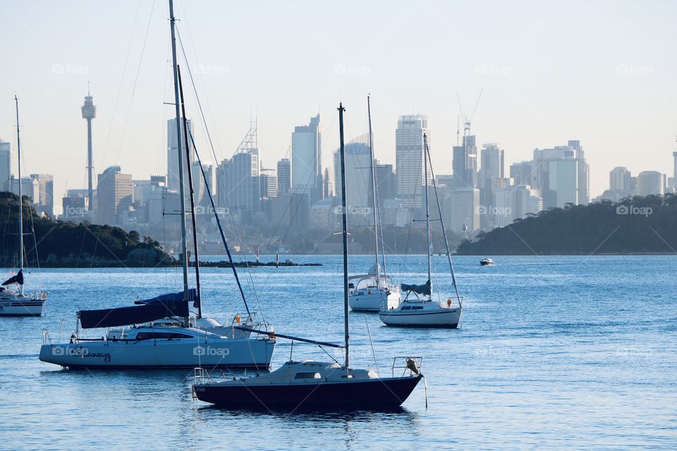 Charming seaside views at the harbour -Sailboats 