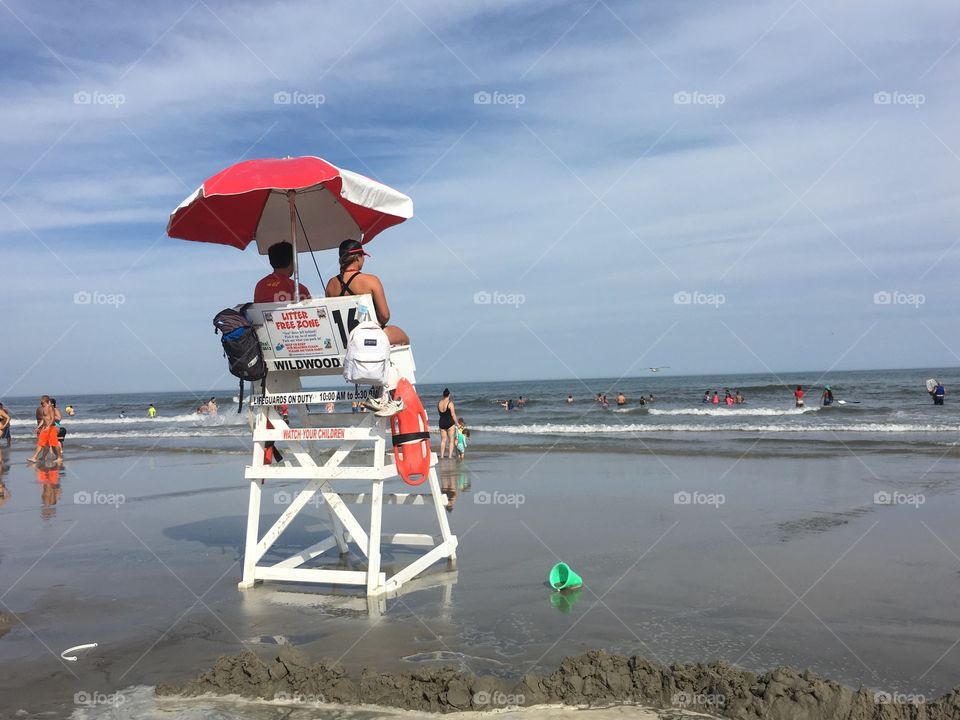 Lifeguards at the beach