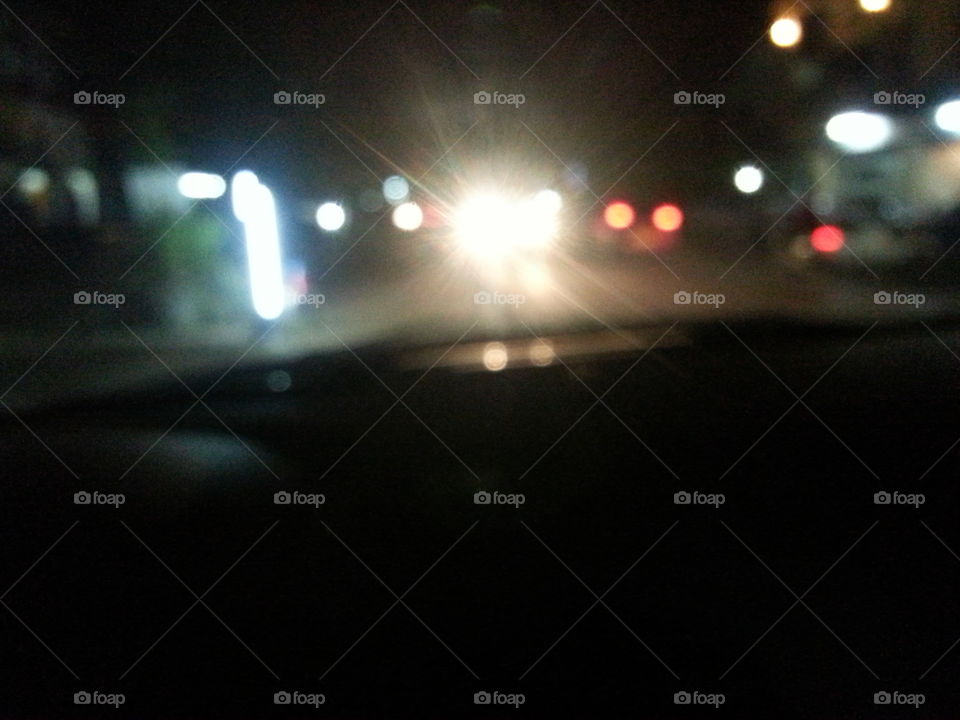 Blur, Street, Light, Road, Car