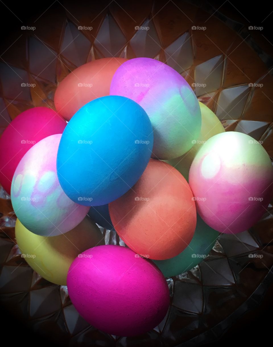 Dyed Easter eggs
