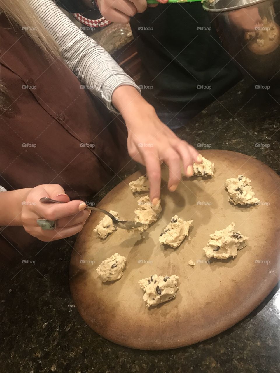 Making cookies 