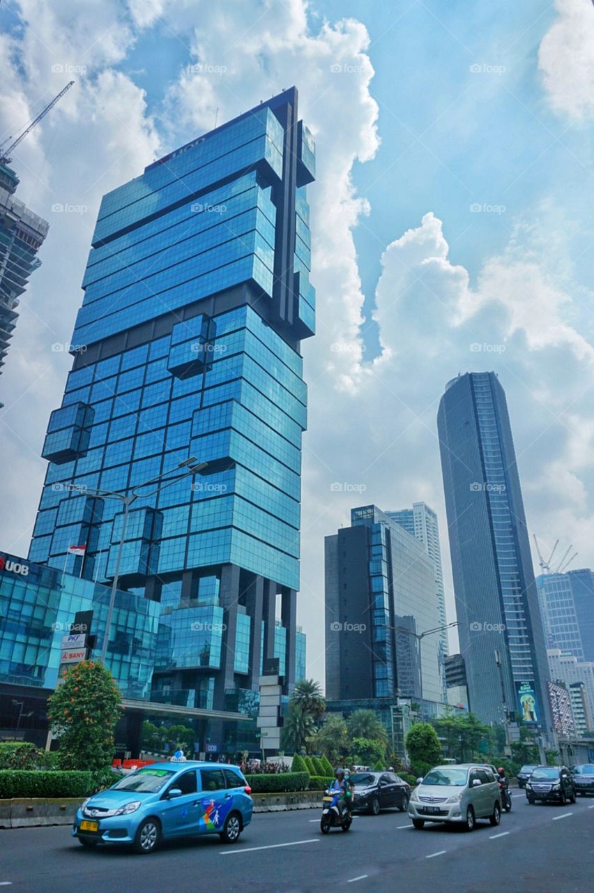 The busy city called is Jakarta