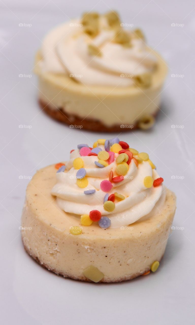Close-up of cheese cakes