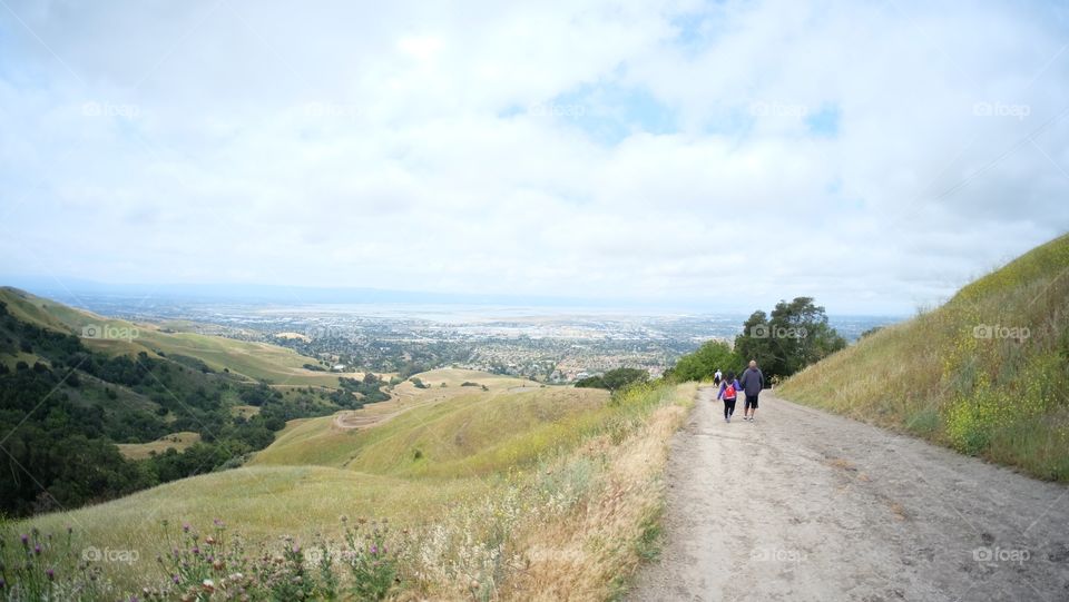 Hiking trail with a view