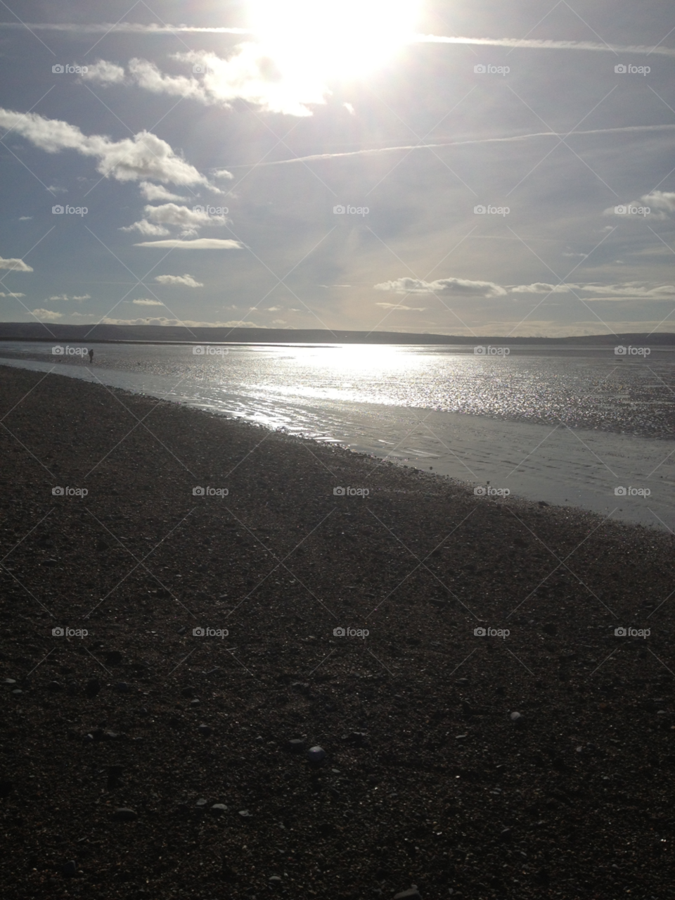 llanelli winter beach cold by Ellis