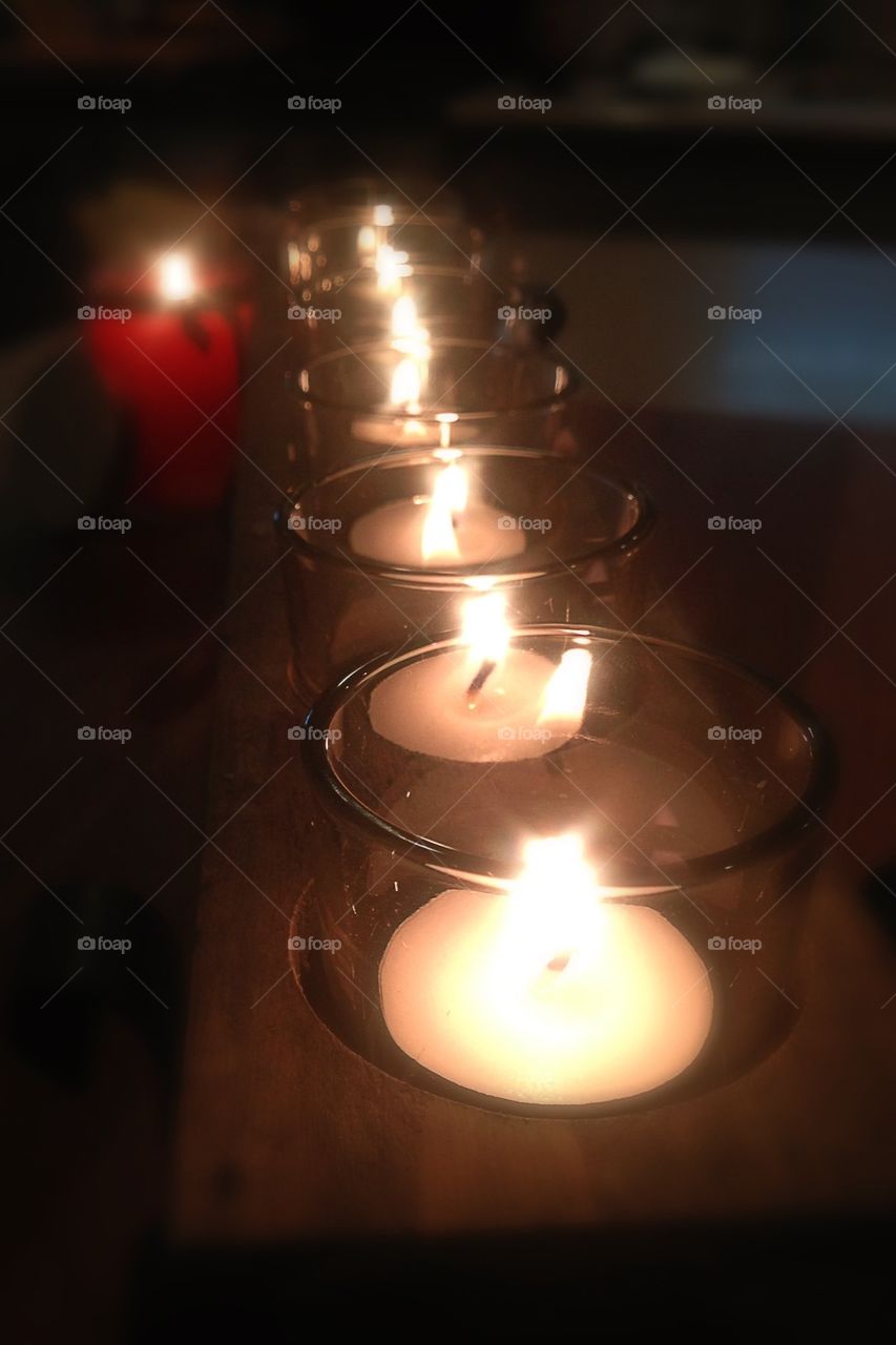 Calming candlelight 