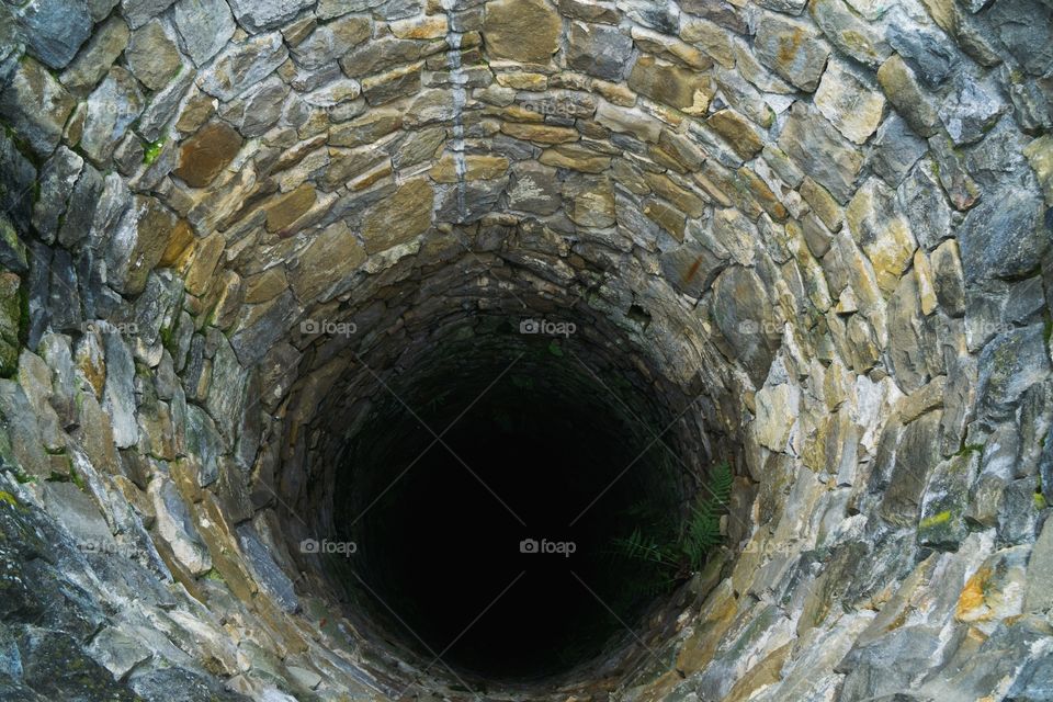 look into the well