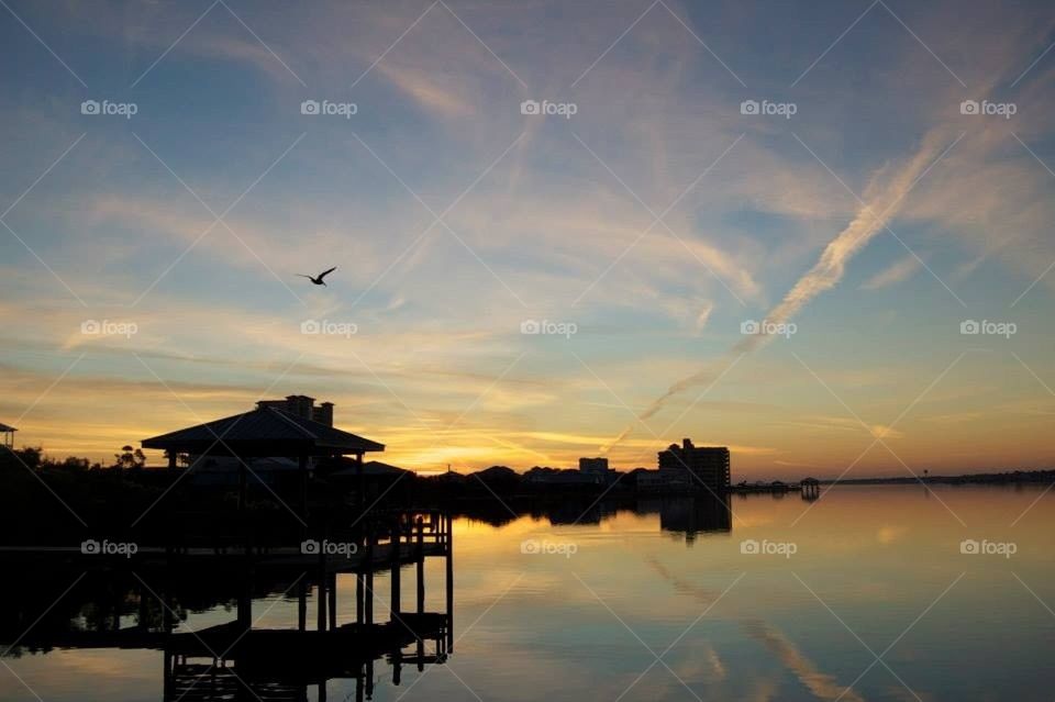 On the dock