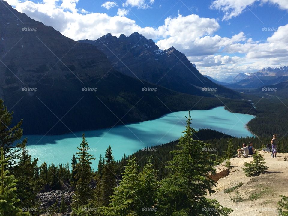 Unforgettable photo I took to remind me of a wolf shaped lake called Lake Peyto on whilst on tour in Canada π¨π¦ ... the turquoise water takes your breath away π