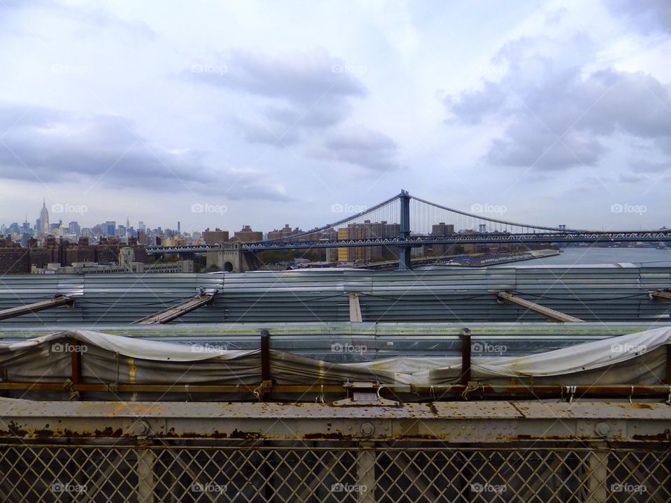 NEW YORK CITY BROOKLYN BRIDGE SCENIC VIEW