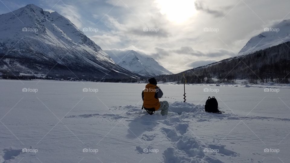 Fjords ice fishing