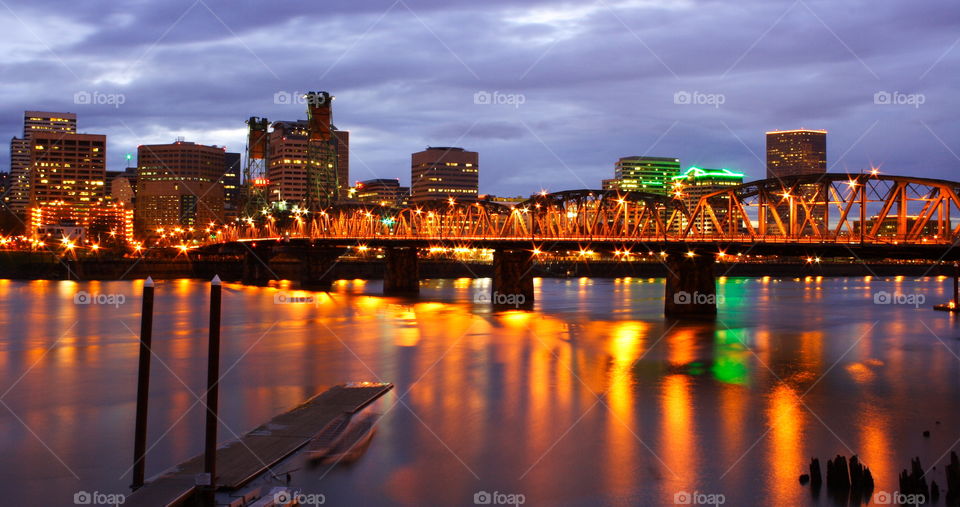 Portland Oregon across the Willamette River