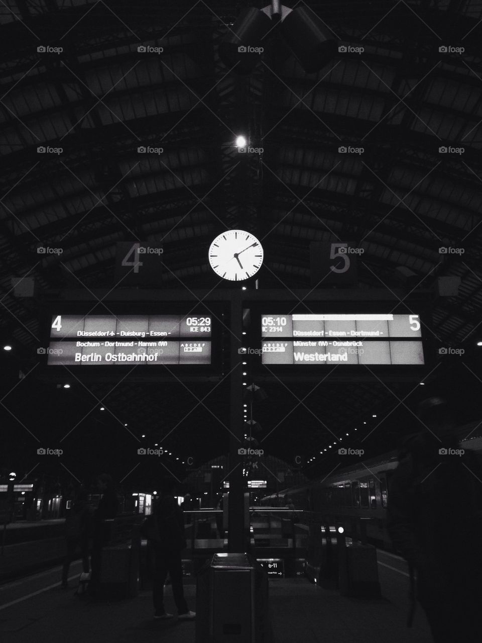 Waiting for the train