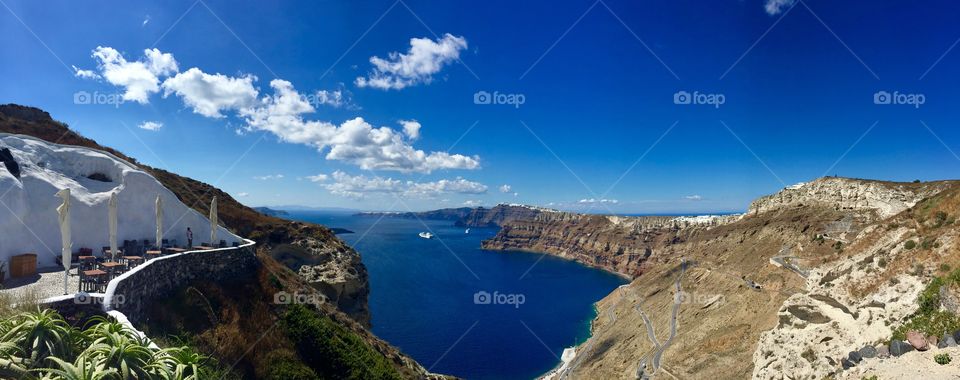Panorama of Santorini 