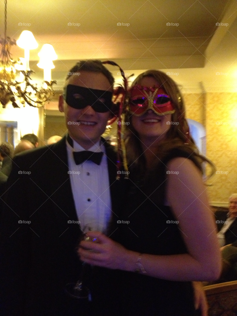 party black tie masked ball masked couple by jonhardman