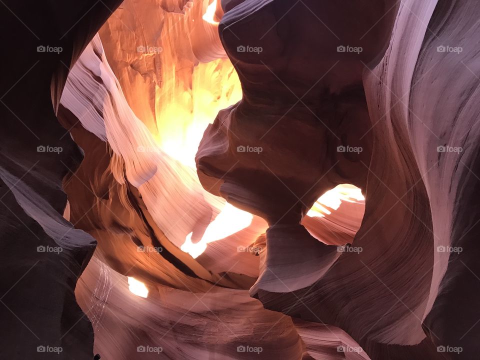 Natural shapes at antelope canyon