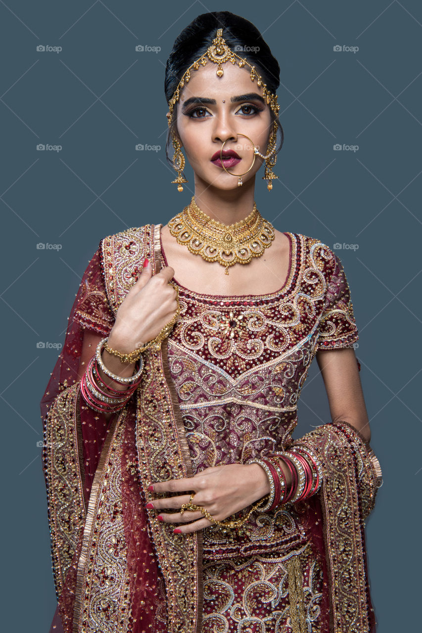 bridal look Indian bride