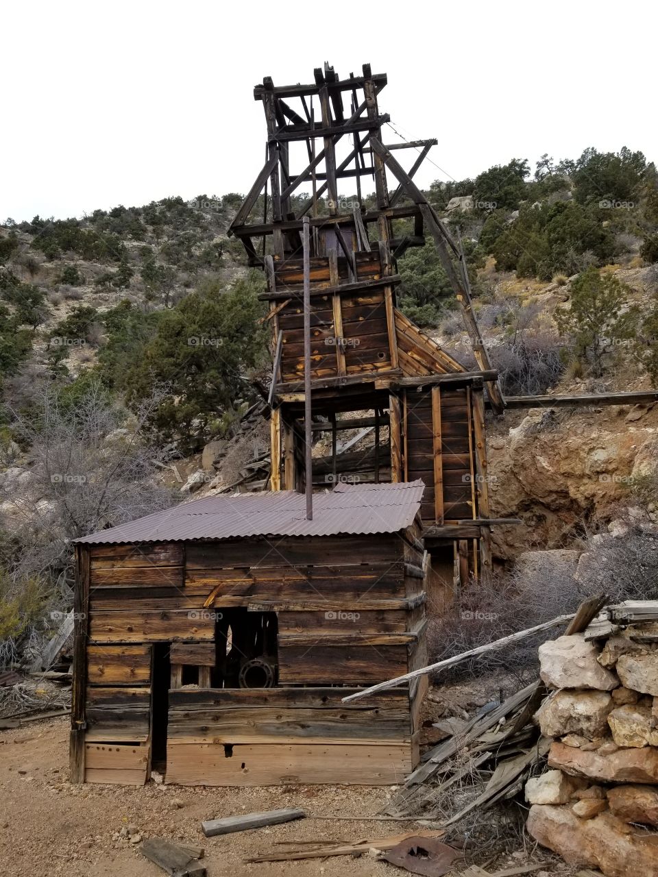 old  mining  shack