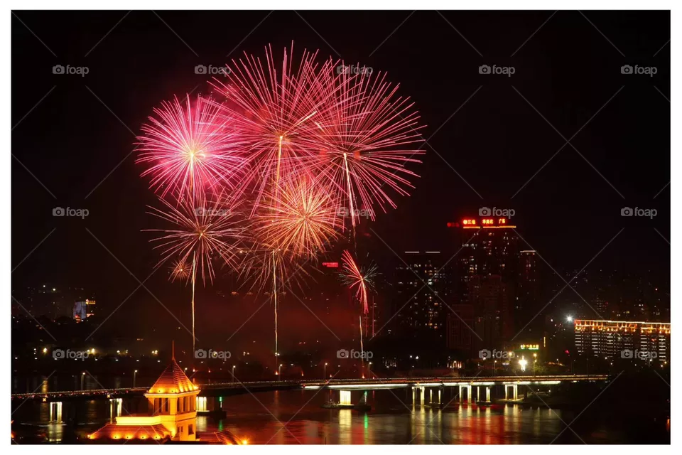 fire work in china