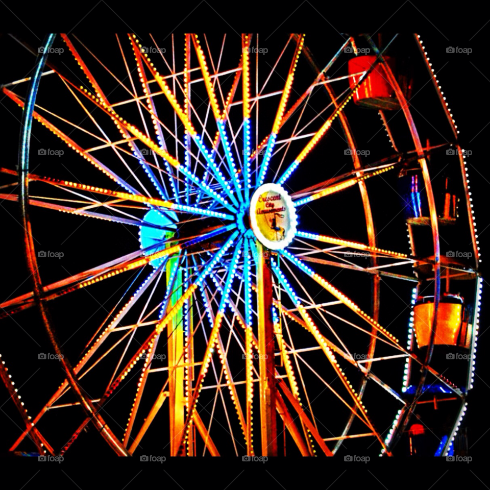 carnival fun fair ferris wheel by lightanddrawing