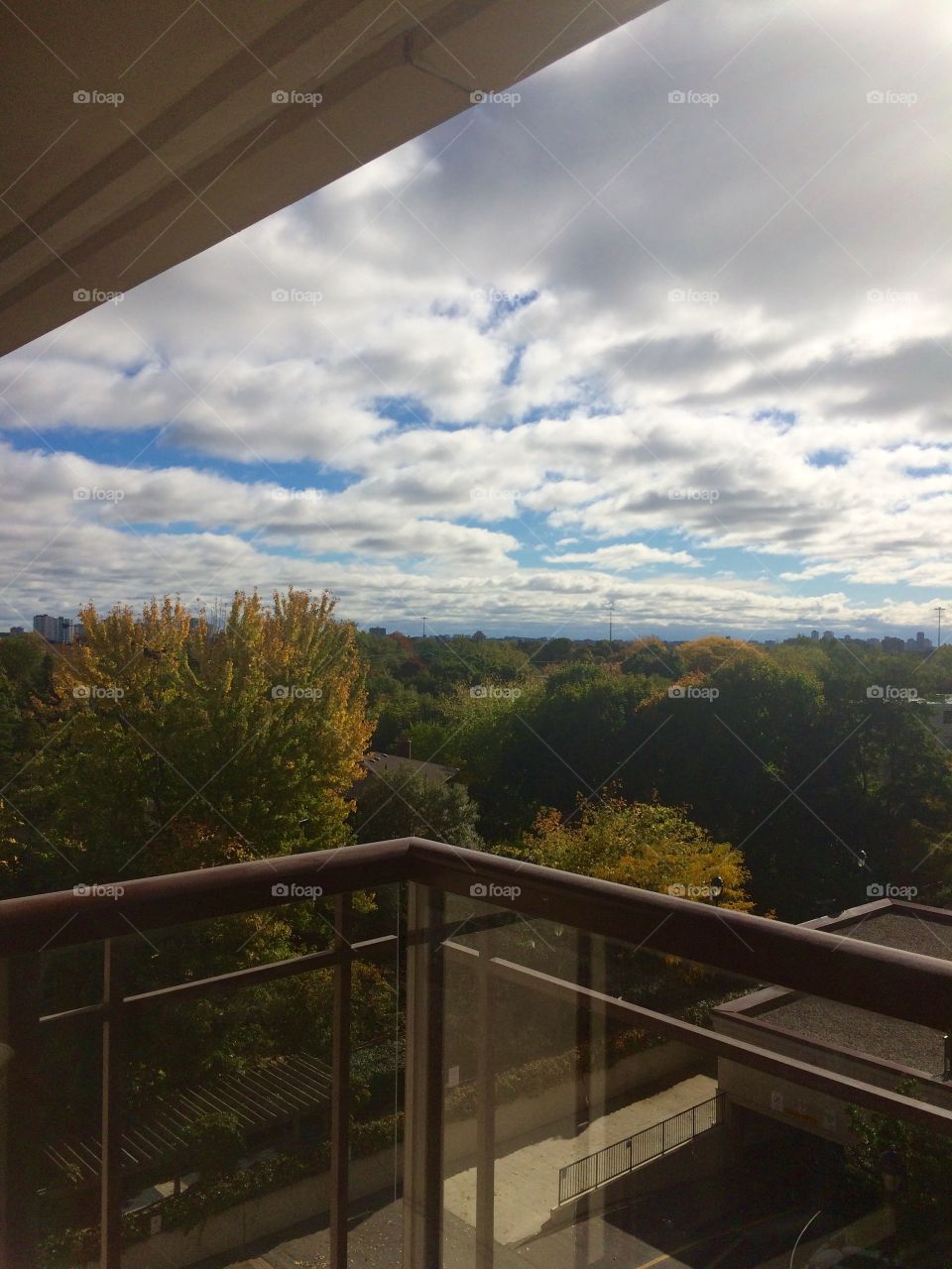 Beautiful sky view from balcony 