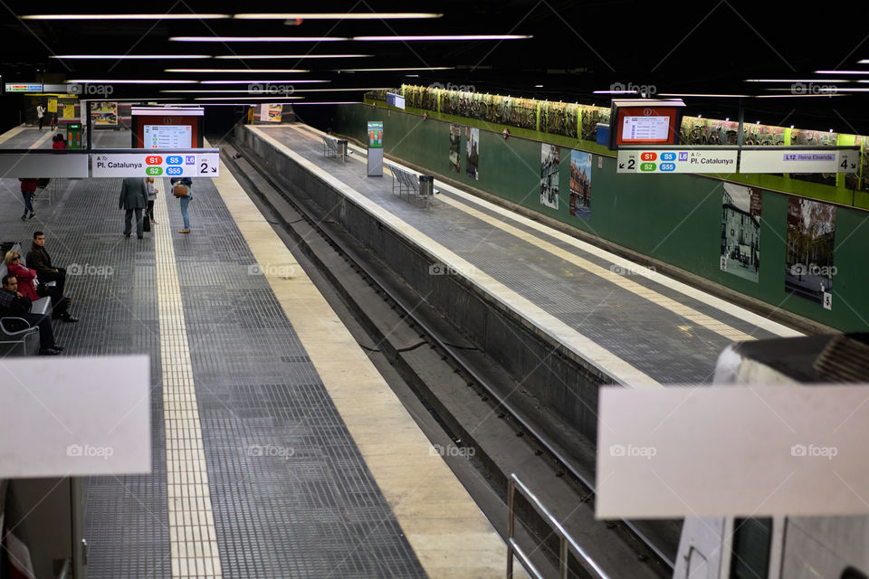 Vista cenital de la estación de Sarria