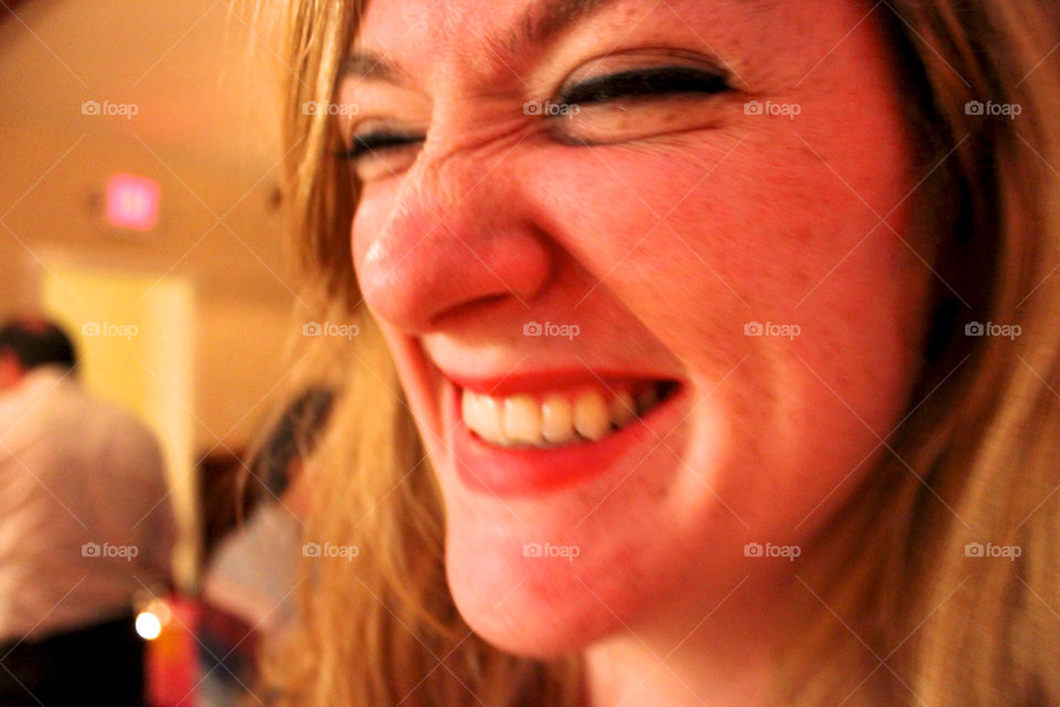 girl happy white smile by jeffde