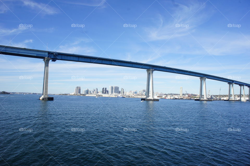 Coronado bridge & downtown San Diego 