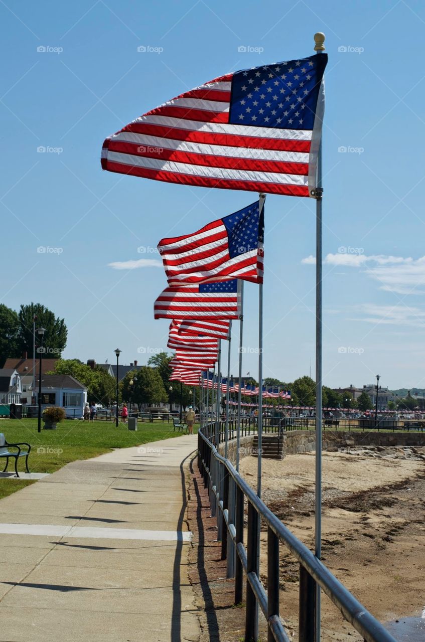 flag day . start of summer