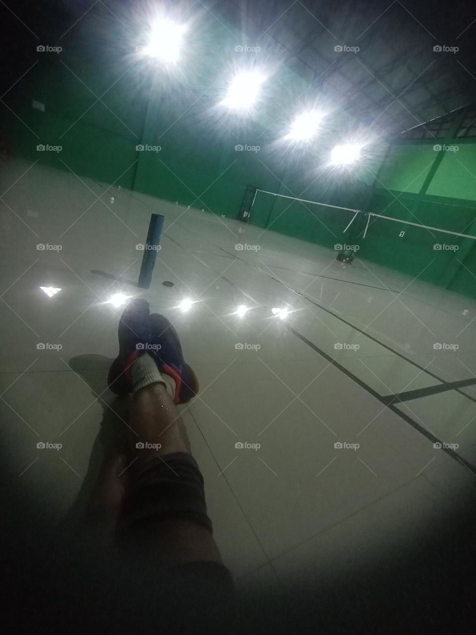 some one legs wearing shoes