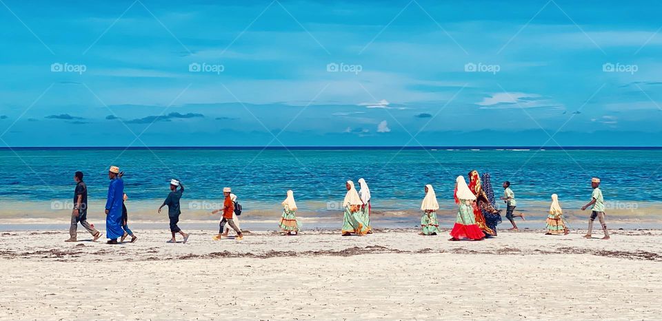 Family outing, eastern Zanzibar 