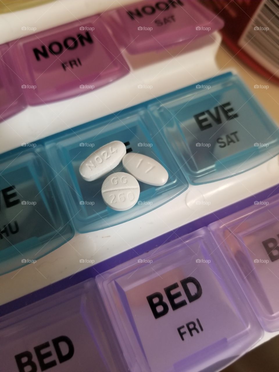 Medication on Pill Divider