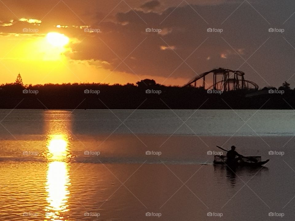 Rowing at Sunrise